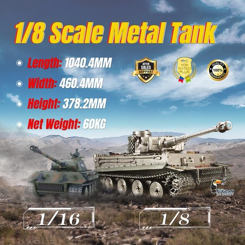 Henglong deutscher tiger i - henglong, 1/8